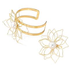 Hollow Flower Iron Cuff Bangles & Rings Sets&nbsp;FS-WGA02DC-01