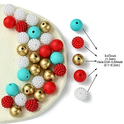 DIY Round Silicone & Acrylic & Berry Beads Making Findings Kits&nbsp;DIY-FS0006-26C