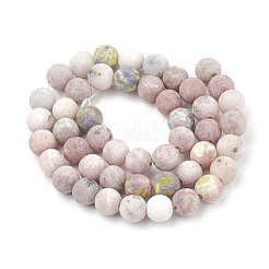 Natural Marble and Sesame Jasper/Kiwi Jasper Beads Strands&nbsp;G-T106-290