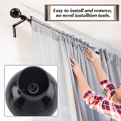 2Pcs Iron Round Curtain Rod Finials&nbsp;FIND-GF0002-96A