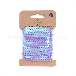 Plastic Paillette/Sequins Chain Rolls&nbsp;PVC-WH0005-01A