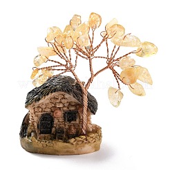 Resin & Natural Mixed Stone Model Ornament&nbsp;DJEW-Z001-01