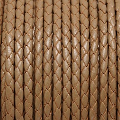 Braided Leather Cord&nbsp;WL-E019-3mm-07