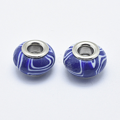 Handmade Polymer Clay European Beads&nbsp;LS-CLAY-K002-C17