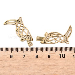 Hollow 201 Stainless Steel Pendants&nbsp;STAS-B135-14G