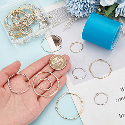 Alloy Open Back Bezel Pendants&nbsp;PALLOY-OC0001-66