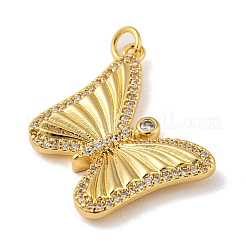 Rack Plating Brass Micro Pave Cubic Zirconia Pendants&nbsp;KK-A200-20G