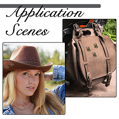 16Bags Scorpion Alloy with Iron Decorative Rivets&nbsp;BUTT-FH0001-035B