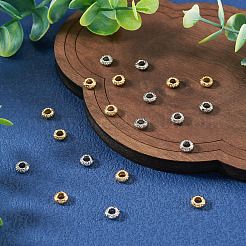 20Pcs 2 Colors Brass Spacer Beads&nbsp;KK-TA0008-73