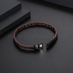 Leather Cord Bracelets for Men&nbsp;WG751FF-01