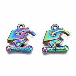 Rainbow Color Alloy Pendants&nbsp;PALLOY-N163-108-NR