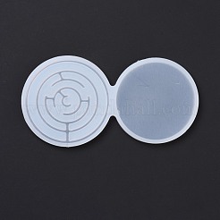 DIY Flat Round Lollipop Making Food Grade Silicone Molds&nbsp;DIY-E051-03