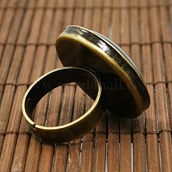 25mm Transparent Clear Domed Glass Cabochon Cover for Brass Portrait Ring Making&nbsp;KK-X0016-NF