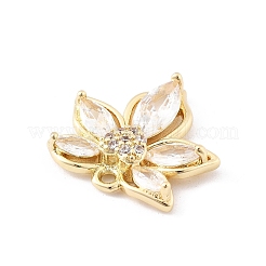 Brass Micro Pave Cubic Zirconia Pendants&nbsp;LS-KK-K371-37G