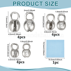 12Pcs 3 Styles 925 Sterling Silver Bead Tips&nbsp;FIND-BC0041-64