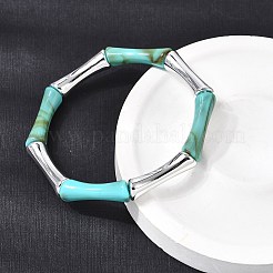 Plating Resin Beads Stretch Bracelets for Women&nbsp;BJEW-P374-02P