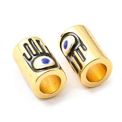 Brass Enamel Beads&nbsp;KK-M247-33G