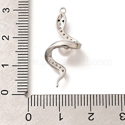 Brass Micro Pave Cubic Zirconia Pendants&nbsp;KK-C085-06P