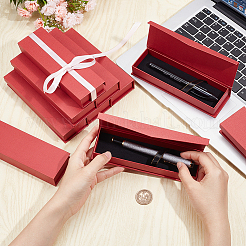 Rectangle Cardboard Pen Storage Boxes with Magnetic Flap Lid&nbsp;CON-WH0094-39