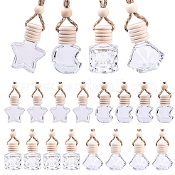 15Pcs Column Glass Empty Refillable Car Perfume Bottle&nbsp;AJEW-YW0001-57