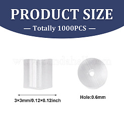 1000Pcs Plastic Ear Nuts&nbsp;KY-TADJ0001-06