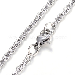 Tarnish Resistant 304 Stainless Steel Rope Chain Bracelets&nbsp;LS-BJEW-K002-08