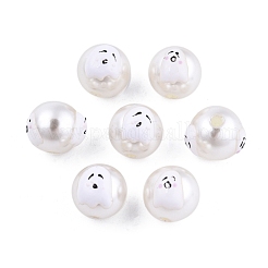 Halloween Opaque ABS Plastic Imitation Pearl Enamel Beads&nbsp;KY-G020-01N