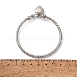 304 Stainless Steel Charm Bangles&nbsp;BJEW-K280-03P