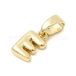 Brass Letter Charms&nbsp;KK-G554-22G-E