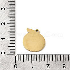 304 Stainless Steel Enamel Pendants&nbsp;STAS-I335-02G-01
