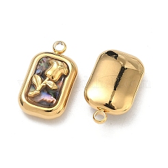 Natural Paua Shell Pendants&nbsp;STAS-C174-21G-02