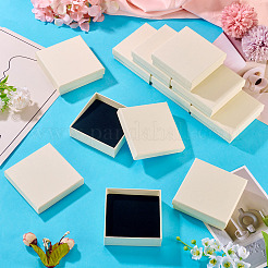 12Pcs Cardboard Paper Jewelry Storage Boxes with Sponge&nbsp;CON-TA0001-33B