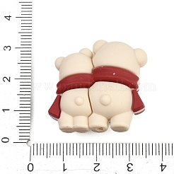 Valentine's Day Heart Silicone Focal Beads&nbsp;LS-SIL-F022-01A