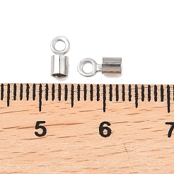304 Stainless Steel Fold Over Crimp Cord Ends&nbsp;STAS-P434-05B-P