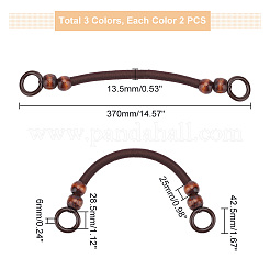6Pcs 3 Colors Nylon Bag Handle&nbsp;FIND-PH0007-02