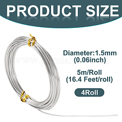 4 Rolls Round Aluminum Wire&nbsp;AW-TA0001-06B