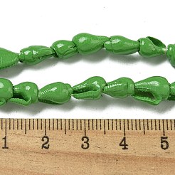 Spray Painted Natural Spiral Shell Beads Strands&nbsp;BSHE-G039-08A