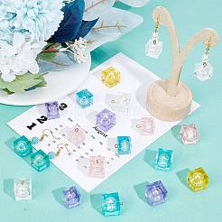 Transparent Epoxy Resin Pendants&nbsp;CRES-SC0001-32