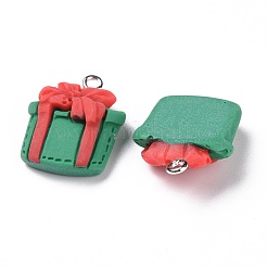 Christmas Opaque Resin Pendants&nbsp;RESI-G028-02P