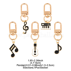 5Pcs Alloy Enamel Pendant Decorations&nbsp;HJEW-FS00035-02