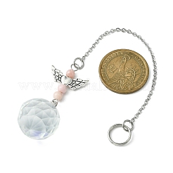 Glass Round Pendant Decorations&nbsp;HJEW-JM01233