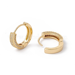 Cubic Zirconia Hinged Hoop Earrings&nbsp;EJEW-B014-09G