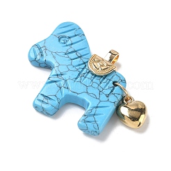 Natural & Synthetic Mixed Stone Carved Pendants&nbsp;G-C274-02