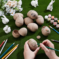 10Pcs DIY Children's Pulp Easter Eggs&nbsp;DIY-SP0002-63A