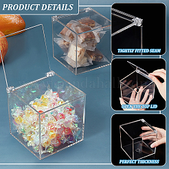 Transparent Acrylic Boxes Cover&nbsp;CON-WH0095-86A