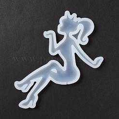 Lively Lady Shape Food Grade Silhouette Silicone Lollipop Molds&nbsp;DIY-D069-10