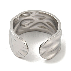 Non-Tarnish 304 Stainless Steel Open Cuff Ring&nbsp;RJEW-C067-19P