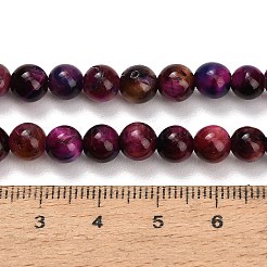 Natural Tiger Eye Beads Strands&nbsp;G-B133-A02-6mm-10