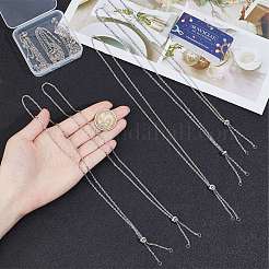 10Pcs 304 Stainless Steel Slider Necklace Making&nbsp;NJEW-SC0001-09