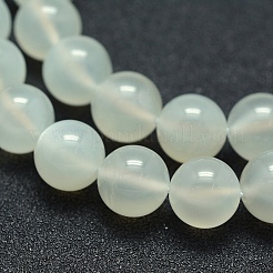 Natural White Moonstone Beads Strands&nbsp;G-P342-02A-6mm-A